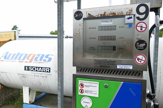 Seltenes Bild am Hochrhein: eine LPG-Tankstelle in Bad Sckingen  | Foto: Ines Maria Biedenkapp