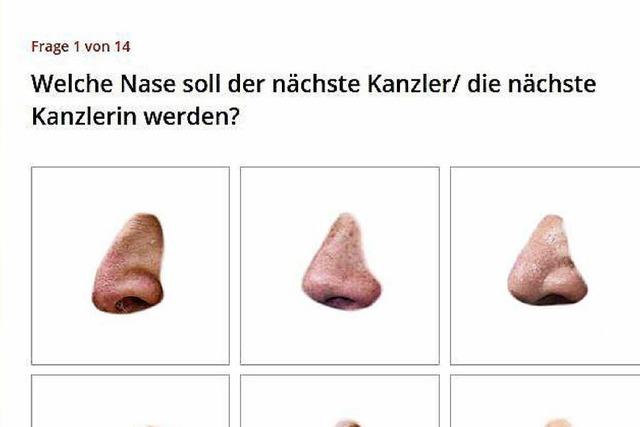 Welcher Kandidat hat die schnste Nase? – Das ist der wohl absurdeste Wahl-O-Mat zur Bundestagswahl