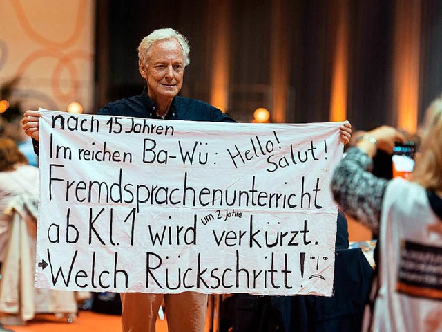 Lehrerprotest gegen Stuttgarter Plne  | Foto: dpa