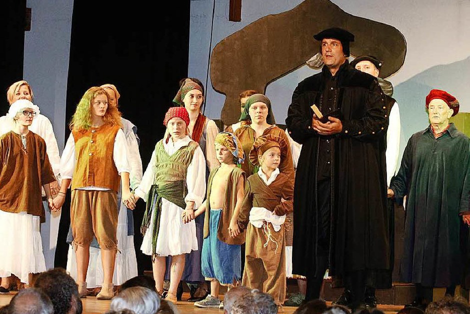 Martin Luther, gespielt von Christian Peter Hauser (Foto: Heidi Foessel) Martin Luther, gespielt von Christian Peter Hauser (Foto: Heidi Foessel)