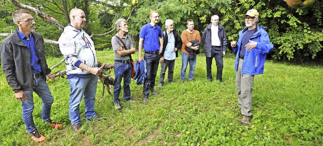 Peter Steiert, der Vorsitzende der BUN...schtzern durch die Herbolzheimer Flur  | Foto: Markus Zimmermann