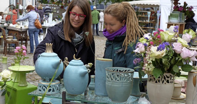 Schne Dinge in allen Formen und Farbe...jeden Stand ohne Drngeln zu besuchen.  | Foto: Lendle