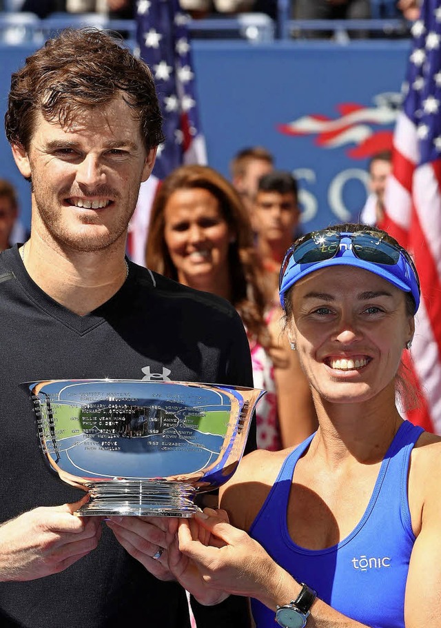 Jamie Murray und Martina Hingis in New York   | Foto: AFP