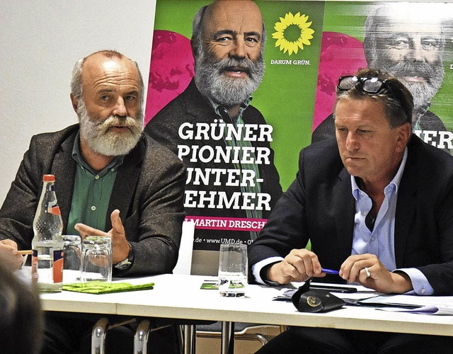 Ulrich Martin Drescher (links) und Manfred Lucha   | Foto: Jonas Hirt