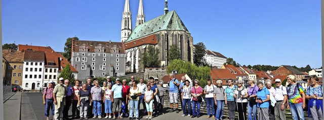 Die Reisegruppe des Schwarzwaldvereins...rlitz zwischen Polen und Deutschland   | Foto: klaus brust