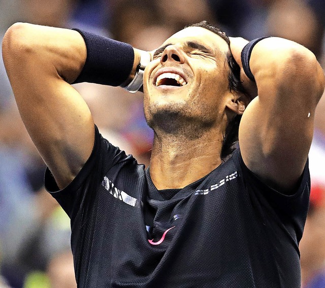 Wer glaubte, Rafael Nadal wrde seine ...nun sptestens in New York getuscht.   | Foto: DPA