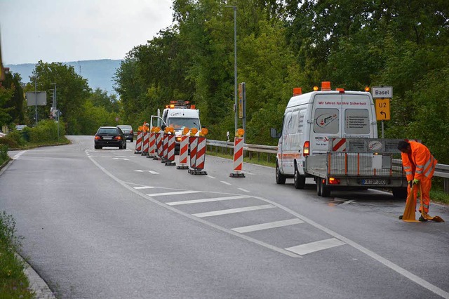 Die Sperrung der B3 beim Weiler Bahnhof ist aufgehoben.  | Foto: Hannes Lauber