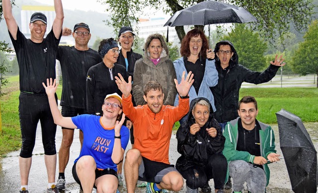 Die Lufergruppe hatte trotz der Regen...esjhrigen &#8222;Stolympiade&#8220;.   | Foto: Mahler