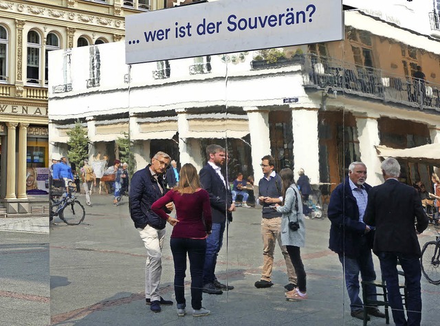 Direktkandidaten im Wahlkreis Lrrach-...rgerbeteiligung in der Bundespolitik.   | Foto: Peter Gerigk