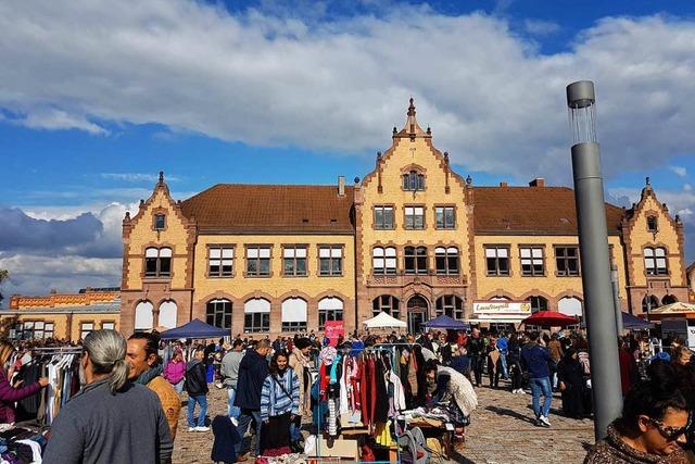 Auf dem Gterbahnhof-Areal findet Samstag wieder ein Flohmarkt statt