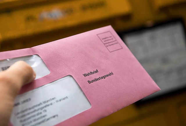 Die Stadtverwaltung Ettenheim hat fals...r die Bundestagswahl 2017 verschickt.  | Foto: dpa