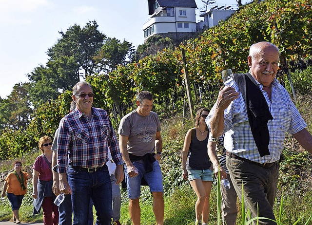 Informationen ber den Weinbau, Weinpr...ie Weinwanderungen durch den Rebberg.   | Foto: Bleyer