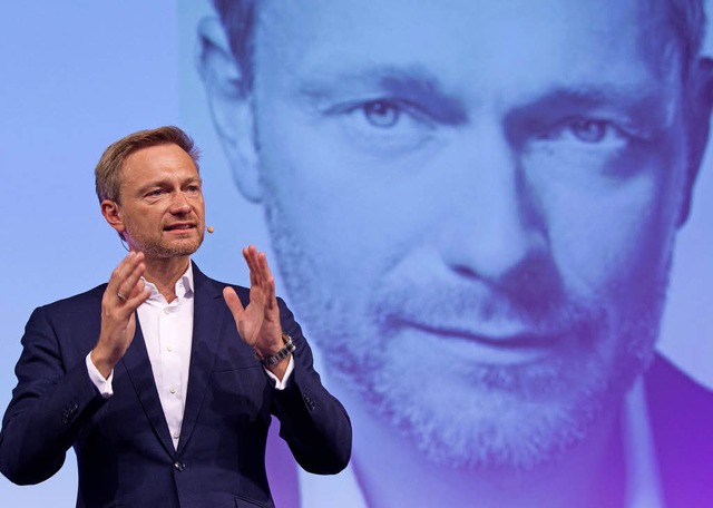 Christian Lindner braucht kein Manuskript, er spricht zumeist frei.   | Foto: dpa/BZ