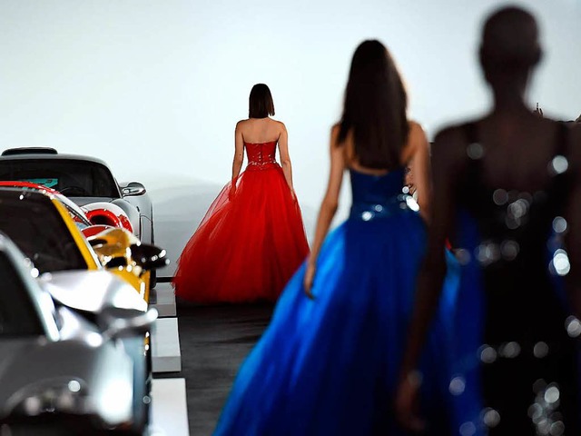 Als wre es nicht die Fashion Week in ...Frankfurt: die  Show von Ralph Lauren   | Foto: AFP