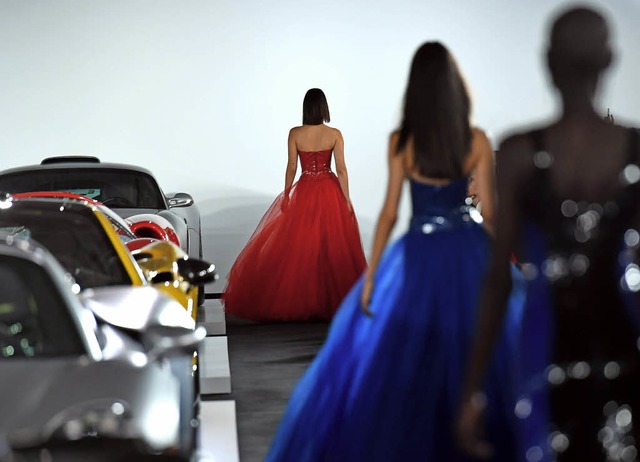 Als wre es nicht die Fashion Week in ...Frankfurt: die  Show von Ralph Lauren   | Foto: AFP