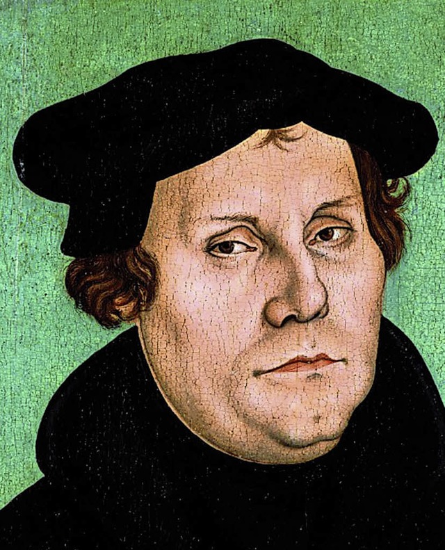 Martin Luther, Portrt von Lucas Cranach   | Foto: BZ