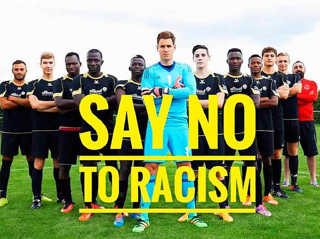 Gegen Rassismus, fr ein tolerantes un...eutschland: die Sportfreunde Hgelheim  | Foto: Sportfreunde Hgelheim