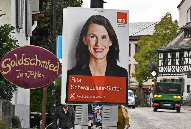 Bundestagsabgeordnete Rita Schwarzelh... Brger in Gundelfingen zur Wahl auf.   | Foto: A. Steinhart