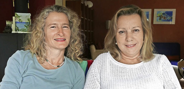 Cordelia Schulz (links) und Benigna Ba...ope Offenburg fr europische Werte.    | Foto: Ralf Burgmaier