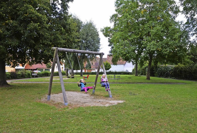 Wyhl. Der Kinderspielplatz im Mhlenweg.  | Foto: Roland Vitt