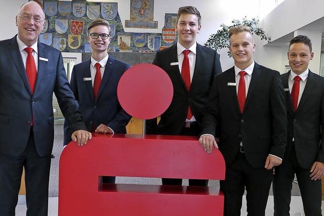 Sparkasse begrt neue Berufsstarter