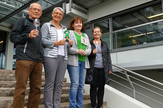 Reinhard Brner, Danielle Lauer, Anett...ann und Brgermeisterin Diana Stcker   | Foto: Ingrid Bhm-Jacob