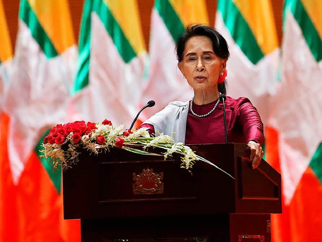 Myanmars Regierungschefin Aung San Suu Kyi  | Foto: AFP