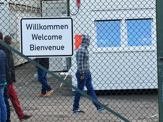 Die Unterkunft fr Asylbewerber im Gewerbepark Breisgau   | Foto: Wolfrum