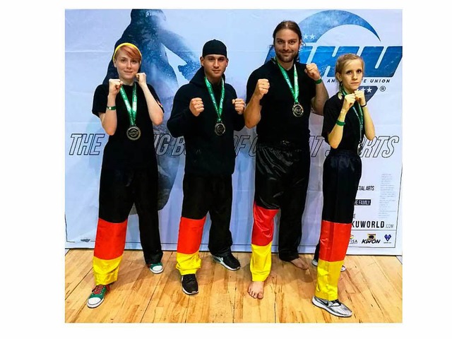 Sie nahmen fr Deutschland an der WM i...agrande, Simon Philipp, Annika Maisch.  | Foto: Privat