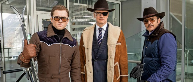 Taron Egerton (v.l.), Colin Firth  und Pedro Pascal in &#8222;Kingsman 2&#8220;   | Foto: Twentieth Century Fox/dpa