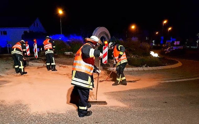 Die Feuerwehr ist um vier Uhr in der Nacht ausgerckt.   | Foto: Feuerwehr Wehr