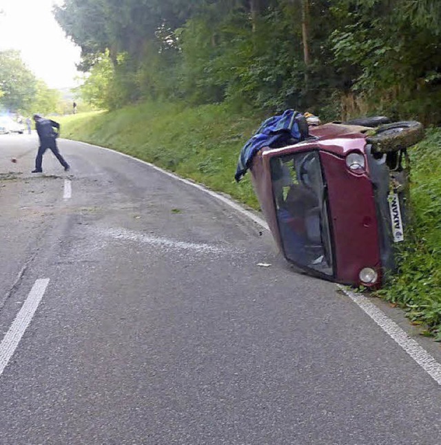 Schwerer Unfall zwischen Vgisheim und Feldberg  | Foto: Polizei