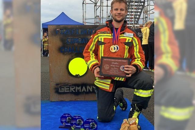 Philipp Kaiser sammelt Pokale bei Fire Fighter Challenge in Berlin