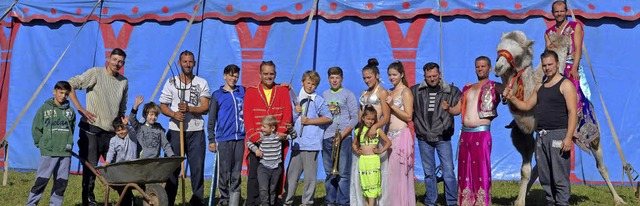 Ein Teil der Zirkusfamilie &#8222;Baja... bei ihren Vorstellungen in Bonndorf.   | Foto: Wolfgang Scheu