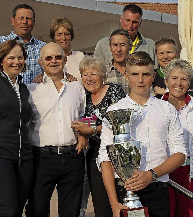 Die Sieger der Gesamtwertung der Herbs...Christen (Prsident) und Rosa Wertli .  | Foto: Golfclub Obere Alp