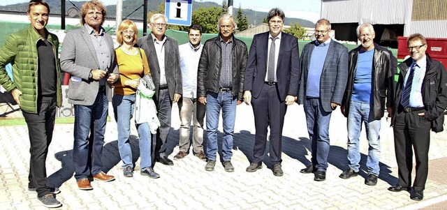 Bei der Erffnung des Recyclinghofs wa...issenberger von Landratsamt Waldshut.   | Foto: Susanne Kanele