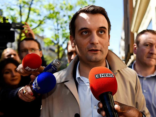 Bei der Parteirechten verhasst: Floria...t beantwortet Fragen von Journalisten.  | Foto: AFP