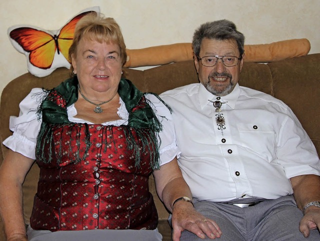 Hans-Dieter und Eva Schies sind seit fnfzig  Jahren miteinander verheiratet.   | Foto: Herbert Trogus