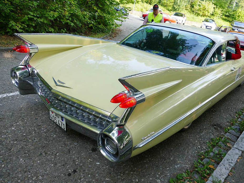 Ein Cadillac Coupe de Ville Baujahr 1959 war beim Eggberg Klassik 2017 auch am Start.