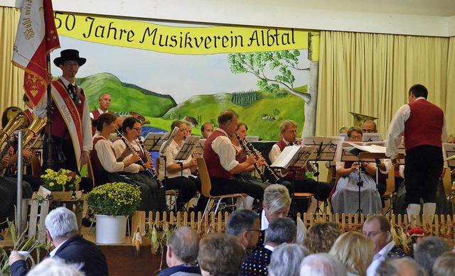 Der Musikverein Gaiau aus sterreich war beim Musikverein Albtal zu Gast.   | Foto: Sebastian Barthmes