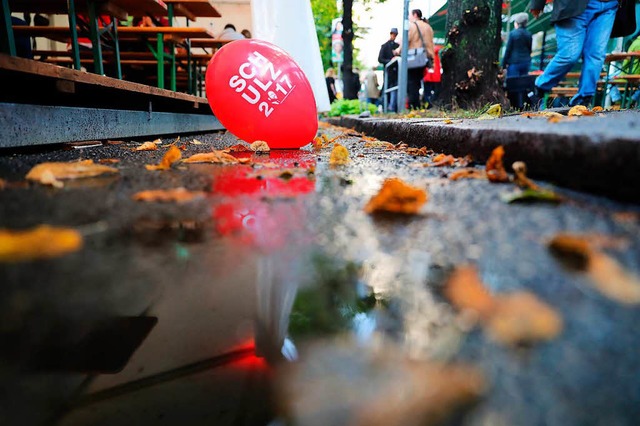 Die SPD ist abgestrzt.  | Foto: dpa