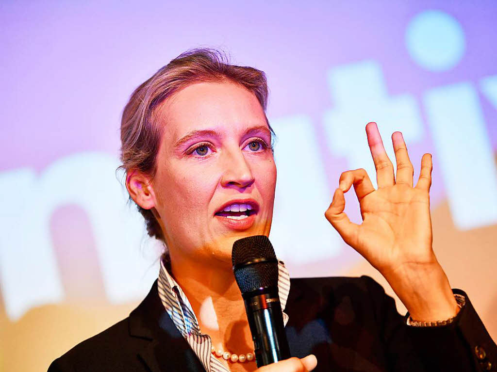Alice Weidel, Spitzenkandidat der Partei Alternative fr Deutschland (AfD)