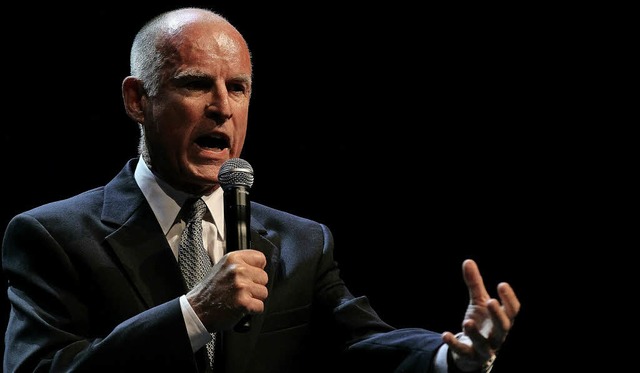 Vorkmpfer fr den Klimaschutz: Kaliforniens Gouverneur Jerry Brown   | Foto: AFP