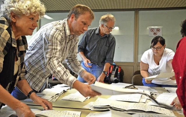 Schnell und exakt muss es beim Auszhl...rk 4 (Bild) und 5 eingerichtet waren.   | Foto: Barbara Ruda/Daniel Gramespacher