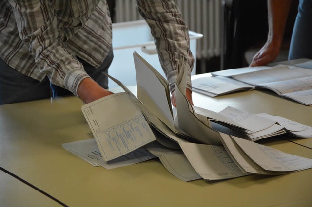 Bundestagswahl in Lrrach: Es ist ausgezhlt, aber Fragen bleiben.  | Foto: Barbara Ruda