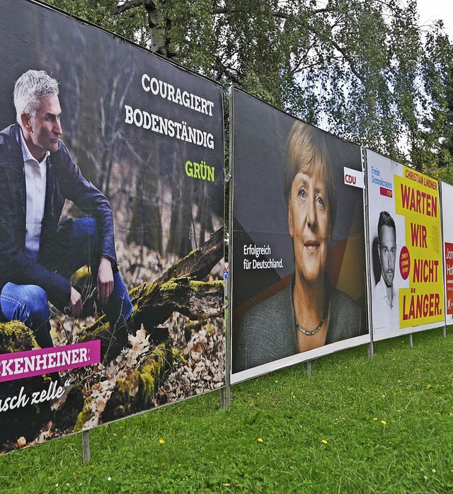 Die Bundestagswahl 2017 ist entschiede...s Ergebnis schmeckt aber nicht jedem.   | Foto: Daniel Gramespacher