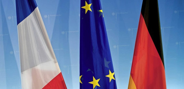 Hoffen auf den Dreiklang: Frankreichs ...n   Merkel, um Europa voranzubringen.   | Foto: AFP