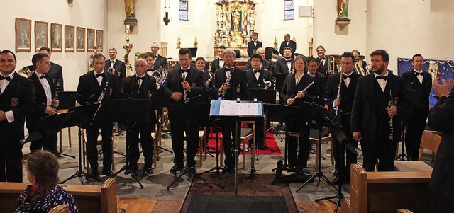Das Landespolizeiorchester Baden-Wrtt...ndergartens St. Bernhard Grafenhausen.  | Foto: Johannes Schanz
