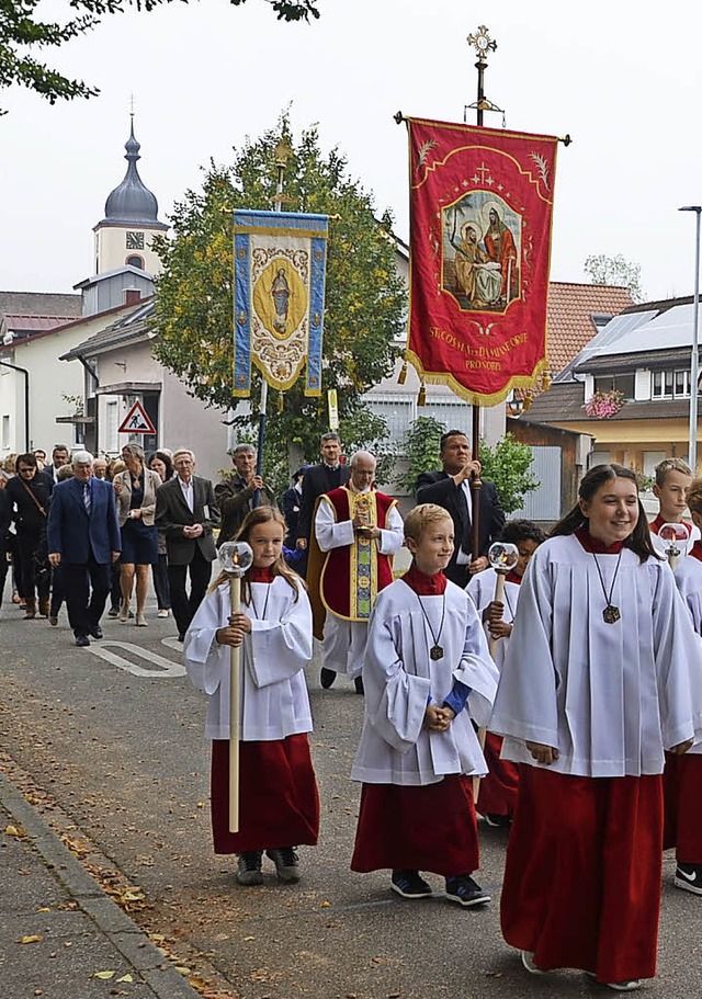 Jechtingen. Patroziniumprozession in Jechtingen.  | Foto: Roland Vitt