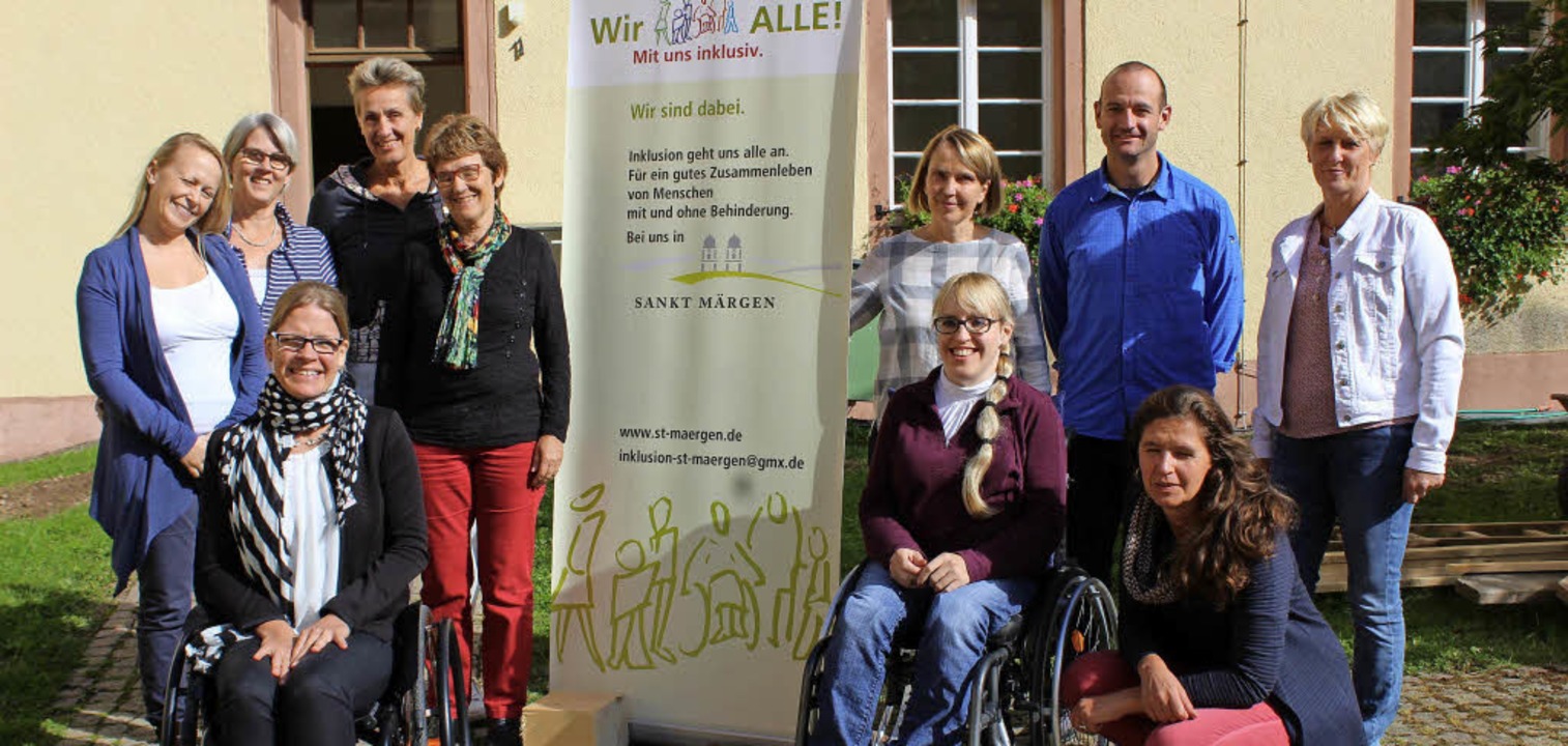 Die Kommunalen Inklusionsvermittler mi...eauftragen Anke Dallmann (vorne links)  | Foto: Krieger